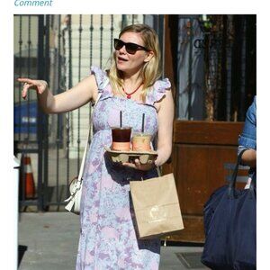 VTG 70’s Tired Maxi Dress Smocked XS Elephants Cottagecore Whimsy Coquette ASO